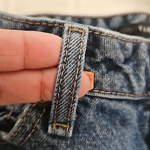 Van Heusen Men's Relaxed Fit Denim Jeans 30/30 Dark Blue Washed - Picture 8 of 16